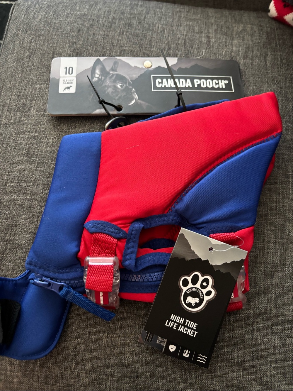 Canada Pooch Red & Blue High Tide Life Jacket for Dogs
